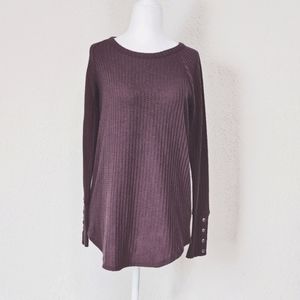 Chaser Waffle Knit Long Sleeve Tunic - Small